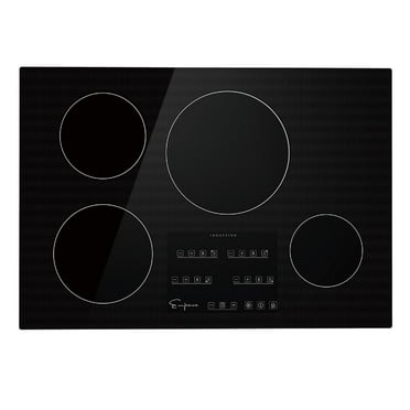 Empava 30 inch Electric Stove Induction Cooktop with 4 Boost Burners Smooth Surface Vitro Ceramic Glass in Black