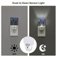 thumbnail image 3 of Pofeuu Cosmic Purple Irises Print Night Lights Plug into Wall with Dusk-to-Dawn Light Sensor, LED Nightlight for Bathroom, Adult, Hallway-EU, 3 of 7
