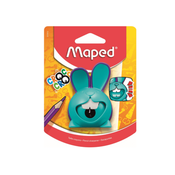 Maped Croc Croc Rabbit Manual Pencil Sharpener, 1 Hole