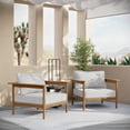 thumbnail image 3 of Modway Wren Ensemble de 2 Fauteuils de Patio Extérieur, Blanc, 3 of 10
