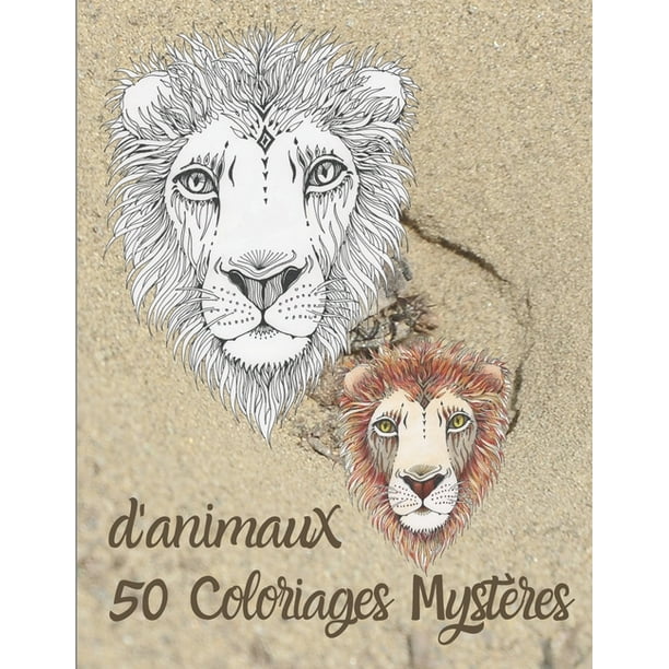 50 coloriages mysteres d animaux coloriage anti stress pour adultes mandalas a colorier magiques paperback walmart com minecraft imprimable