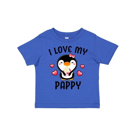 

Inktastic I Love My Pappy with Cute Penguin and Hearts Gift Toddler Toddler Girl T-Shirt