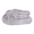 thumbnail image 3 of Pantuflas suaves de peluche afelpado Homehacks Gris T5, 3 of 5