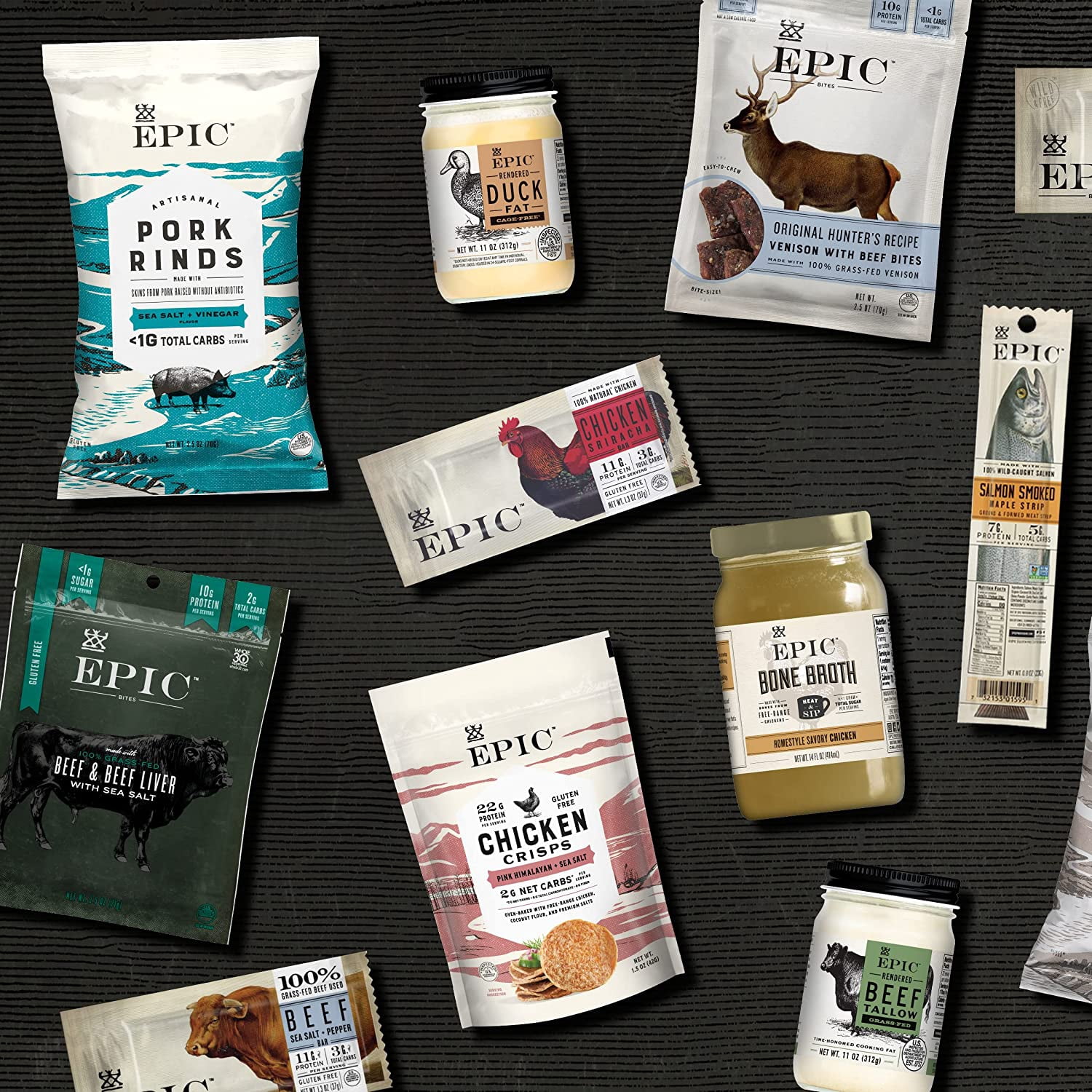 EPIC Salmon Bites, Wild Caught, 8 ct, 2.5 oz Pouches
