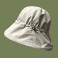 thumbnail image 5 of CoCopeaunts Women Bucket Hat Summer UV Protection Outdoor Caps Ladies Headwear Sunbonnet Men Fisherman Hat with Drawstring, 5 of 8