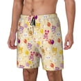thumbnail image 2 of Uemuo Rabbit And Balloon Pattern Mens Swim Trunks Quick Dry Board Shorts with Mesh Lining, Stretch Beach Shorts Quick Dry No-Chafing Board Shorts-, 2 of 9