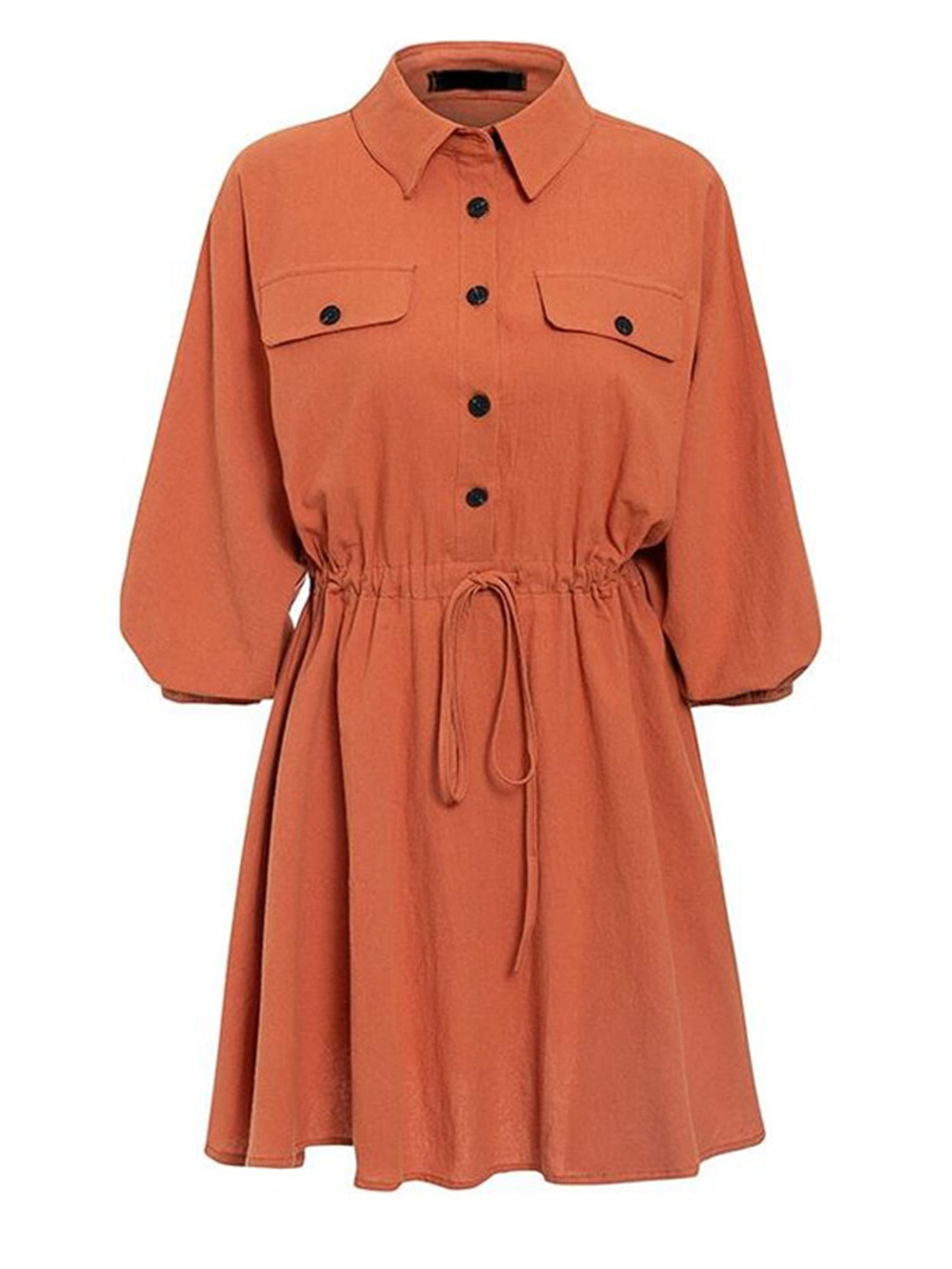 hamilton linen balloon sleeve mini dress