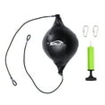 thumbnail image 3 of Miangastore 1 Set Elastic Training Ball Professional Hanging Boxing Ball Durable Boxing Ball for Workout Exercise Agility Training (Black 1Pc Ball 1Pc Inflator 1Pc Inflation Needle 2Pcs Hooks), 3 of 8