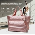 thumbnail image 4 of Gym Duffel Bag Women Overnight Medium Pegable Weekender Travel Equipaje Deporte Atlético Aflético a prueba de agua Seco Compar Rosado Yinane Bolsas deportivas de gimnasio para mujer, 4 of 8
