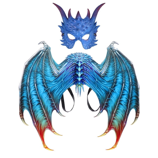 Máscara de búho para decoración de Halloween, conjunto de alas de dragón para fiesta de baile, accesorios de disfraces