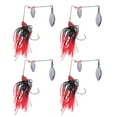 thumbnail image 3 of Fishing Spinners, Continuous Sharpness Fishing Beard Bait Aluminum Alloy With Storage Box For Offshore Angling Red, 3 of 8