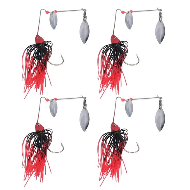 Wobbler Spinnerbait,4pcs Fishing Rotating Sequin Fishing Lures Fishing  Spinners Professional Grade