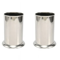 2X Stainless Steel Straw Holder, Counter-Top Dispenser, Cutlery Organizer, Spoons Forks Chopsticks Storage