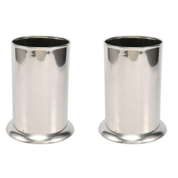2X Stainless Steel Straw Holder, Counter-Top Dispenser, Cutlery Organizer, Spoons Forks Chopsticks Storage