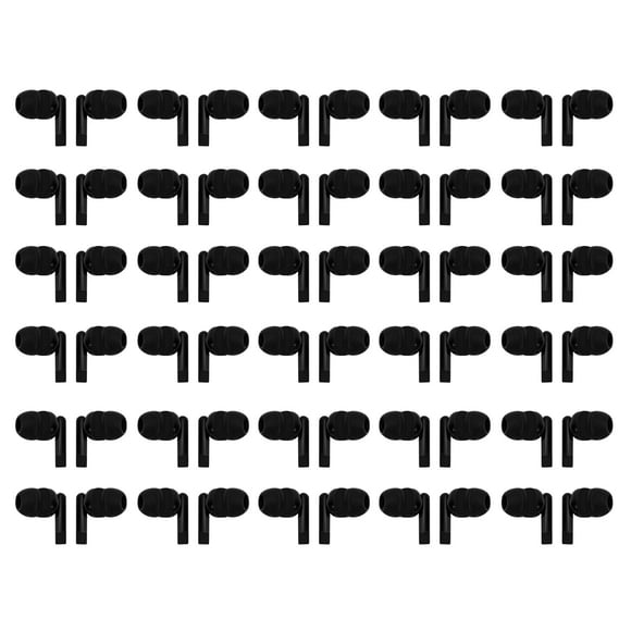 Auriculares QIDAIZUOEN, 100 paquetes, con cable, desechables, negros
