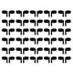 thumbnail image 1 of Auriculares QIDAIZUOEN, 100 paquetes, con cable, desechables, negros, 1 of 9