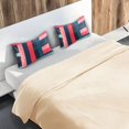 thumbnail image 5 of Yayeee Pillowcase Standard Size Set of 2 Satin Wrinkle Resistant Pillow Case, Navy Blue Stripes, 5 of 7