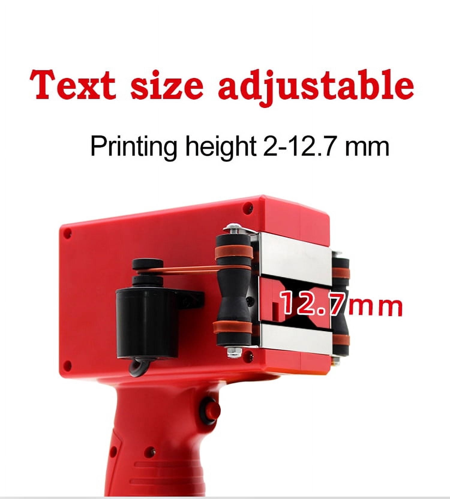 Mini Portable Printer, 2D Barcode Handheld Printer, Pattern Label Packaging Coder, Inkjet Color Fade Resistant ,Multifunction Inkjet Printer