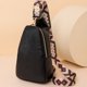 thumbnail image 1 of Riñonera Bolso Damas Casual Cintura Vintage Sólido Pecho Regalos para Amigas Negro, 1 of 6