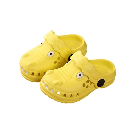 

One opening Children s Cartoon Non-slip EVA Sandals Summer Crocodile Beach Sandals Lightweight Slip On Pool Slippers