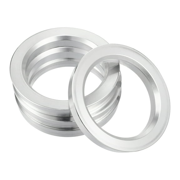 Unique Bargains 4pcs OD 76mm to ID 57.1mm Aluminum Alloy Car Auto Hub Centric Rings Wheel Bore Center Spacer Replacement