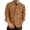 Brown, variant on Spring Tops for Women Mens Shirts with Pockets Men Casual Turndown Long Sleeve Solid Pocket Cardigan Button Down Shirt