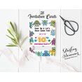 thumbnail image 3 of Darling Souvenir Multicolor Birthday Invitation Card 28 Pcs Fill or Write In Blank Invites Printable Party Supplies 5 x 7 Inches, 3 of 5