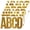 Gold, variant on 78 Large Alphabet Stickers, 14 Sheets 6 Inch Self-Adhesive Vinyl Letters Sticker for Mailbox, Doors, , Classroom Decor and Outdoors,