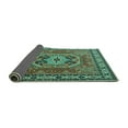 thumbnail image 2 of Ahgly Company Indoor Rectangle Persian Turquoise Blue Traditional Area Rugs, 7' x 9', 2 of 4
