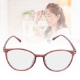 thumbnail image 1 of Blue Light Blocking Reading Glasses, Round Frame Portable Lightweight High Comfort Computer Reading Glasses  For Sewing For Senior ,Black,Red, 1 of 8