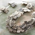 thumbnail image 2 of Bead Landing  Silver Plated Metal Butterfly Beads, 15mm, 12 Pack, 2 of 3