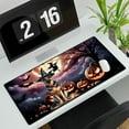 thumbnail image 3 of Spooky Halloween Night Witch German Shepherd Glowing Pumpkins Desk Mat Full Keyboard Mouse Pad Alsatian Dog Lover Gifts Large Mousepad - 12015, 3 of 5