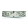 thumbnail image 3 of Titanium Flat Laser Etched Celtic Knot 6mm Polished Band, 3 of 9