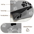 thumbnail image 6 of 2'x6' Rug Runners for Hallways Kitchen, Pet Paw Printed Non Slip Entryway Beside Floor Carpet Runner, Modern Black Grey Watercolor Dog Claws Laundry Room Bedroom Throw Rugs Mat for Family Pet, 6 of 8
