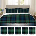 thumbnail image 4 of Juego de fundas de edredón BaoNews Buffalo Plaid Tartan, tamaño doble, 3 unidades, 4 of 4