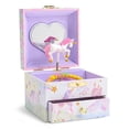 thumbnail image 2 of Jewelkeeper Joyero Musical para Niña con Unicornio Giratorio y Cajón - Diseño de Arcoíris y Estrellas con Purpurina - Joyero Ideal para Niñas - la Melodía Del Unicornio, 2 of 3