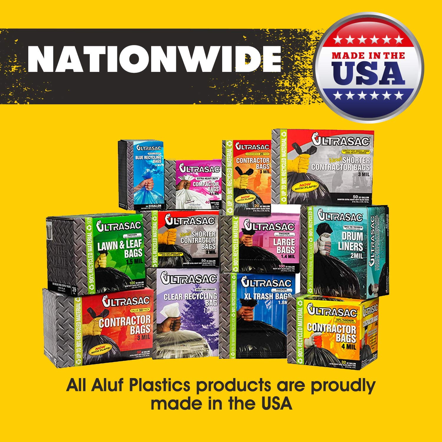 Aluf Plastics 20-30 Gallon Clear Trash Bags - (Huge 250 Pack) - 30" x 36" - 1.2 MIL (Equivalent) - Heavy Duty Industrial Liners Clear Garbage Bags