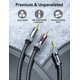thumbnail image 5 of Cable EMK de 3,5 mm macho a 2 RCA macho chapado en oro, 2 m de largo, 5 of 6