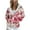 #212-Hot Pink, variant on Wowcloth Women's Raglan Sleeve Long Sleeve Hoodie - All-Over Print Zip-Up with Pockets, Casual Fashion for Everyday Wear