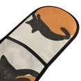 thumbnail image 4 of Yayeee Double Oven Mitt Kitchen Heat Resistant Baking 35" x7" Quilted Glove, Sleeping Black Cat, 4 of 6