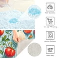 thumbnail image 3 of Yayeee Bath Rugs for Bathroom Floor Set of 2 Non Slip Fluffy Soft Absorbent Mat, Green Floral Tomatoes, 3 of 7