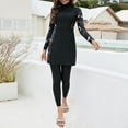 2024 Women Muslim Swimsuit Full Coverage Swimwear Beachwear Long Sleeve