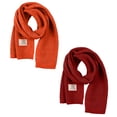 thumbnail image 1 of 2 piezas de bufanda de invierno para niños, cuello de punto cálido, bufanda clásica suave y cálida para niñas y niños, 1 of 5