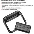 thumbnail image 4 of unique High qualityfor Navara NP300 2016-2021 Carbon Fibre Car Glove Box Handle Bowl Cover Trim Decor Accessories, 4 of 5