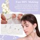 thumbnail image 4 of 200 piezas de aretes de acero inoxidable chapados en oro real de 24 quilates, con almohadillas planas, bandeja de 4 mm, aretes redondos planos dorados, postes de metal en blanco, pasador de 0,7 mm, 4 of 9