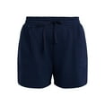 thumbnail image 2 of Terra & Sky Women's Plus Size Fleece Shorts with Pockets, Sizes 0X-5X, 2 of 5