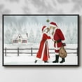thumbnail image 2 of Christmas Love Collection A - Framed Gallery Wrapped Holiday Canvas - 27 x 41 - Black Frame, 2 of 8
