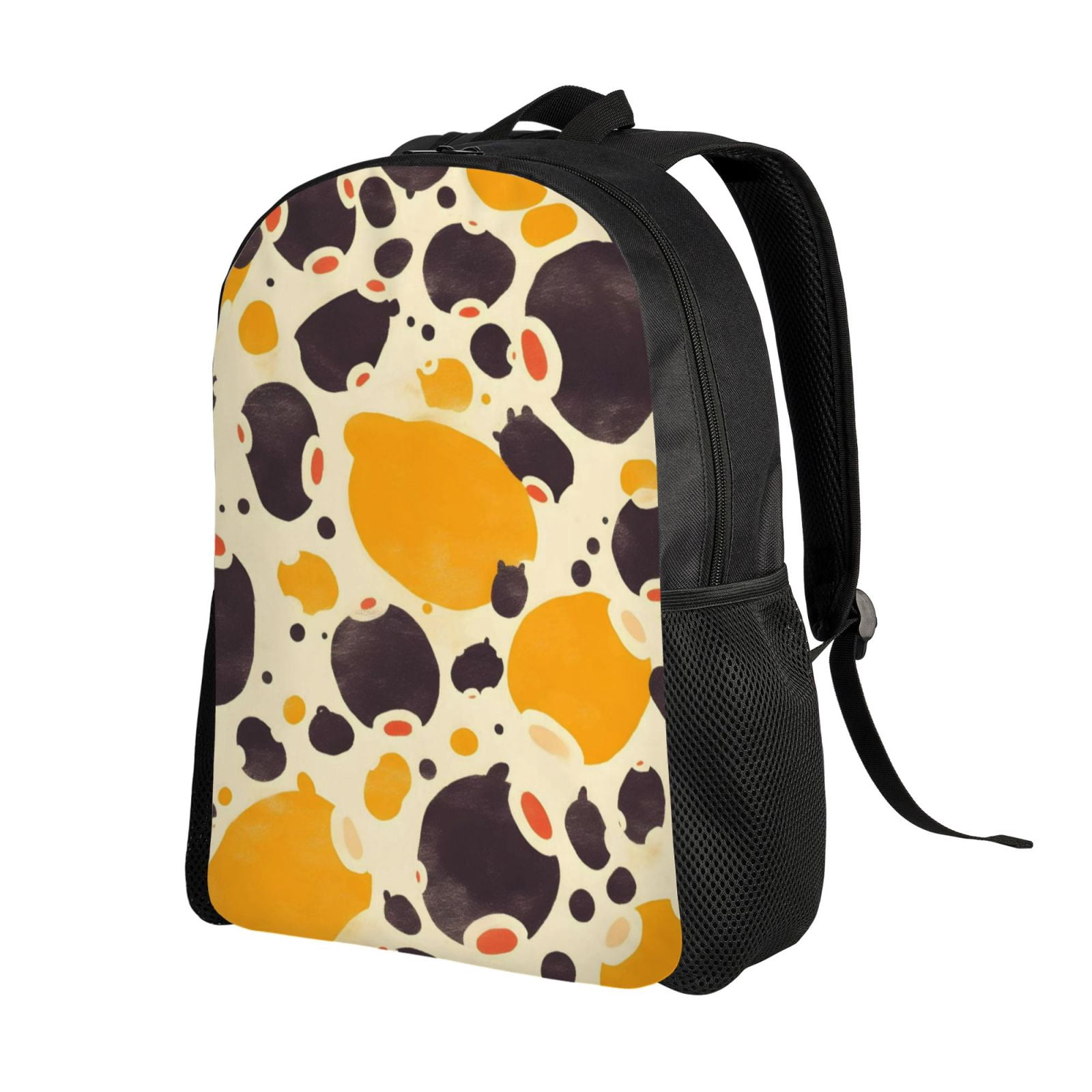 Single Side Full Backpack 16.1×11.8×4.5in Large Capacity Breathable Shoulder Belt Leisure Simple And Strong Bearing Capacity Milk Cow Print Style Sienna_3