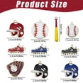 thumbnail image 3 of Hanging Ornament Decor 10 Piece Baseball Themed Charm Set Keychain Pendants for Sports Fans Perfect for Backpacks and Keys Decorative Pendant Hanging Decor Ornament Accessory Home Decoration, 3 of 9