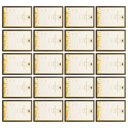 GETAJGHSD 20Pcs Grad Congrats Announcements in Assorted Colors Premium Invitations for Graduation